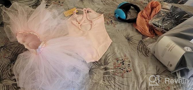 img 1 attached to Girls Ballet Leotard With Removable Tutu Skirt - Camisole Dance Dress Combo For Toddlers By DIPUG review by Stacy Coolidge