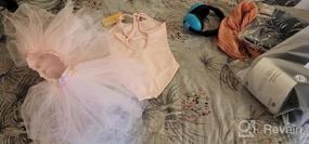 img 6 attached to Girls Ballet Leotard With Removable Tutu Skirt - Camisole Dance Dress Combo For Toddlers By DIPUG