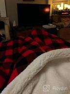 img 1 attached to Get Cozy This Christmas With Bobor Buffalo Plaid Throw Blanket - Red Black Sherpa Pattern, Perfect For Couch Bed & Super Soft Fuzzy Comfort review by Joshua Cameron