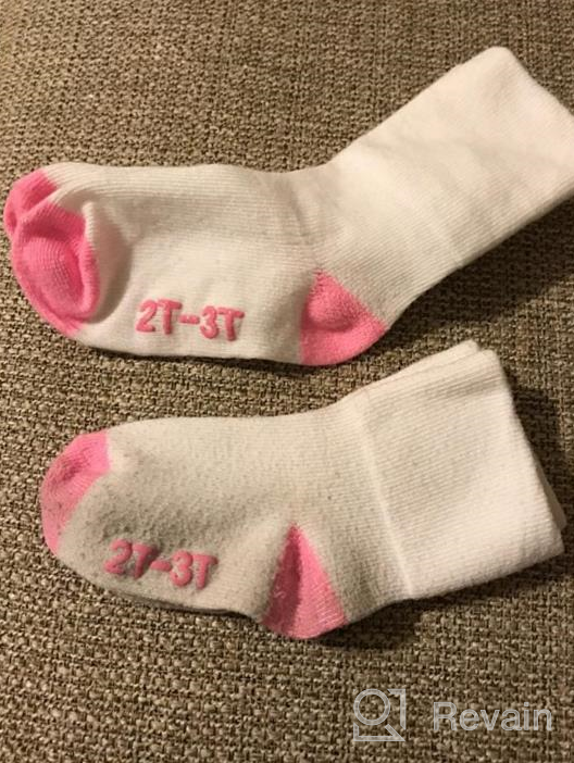 img 1 attached to Hanes Girls' Toddler 6-Pack Turncuff Socks - Adorable and Comfortable Footwear for Little Fashionistas! review by Paul Martindale