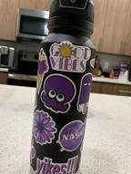 img 1 attached to 50-Pack Waterproof Aesthetic Purple Stickers For Teens, Girls - Perfect For Laptop, Hydro Flask, Phone, Car, Skateboard & Travel - Extra Durable 100% Vinyl review by Jonathan Roloff