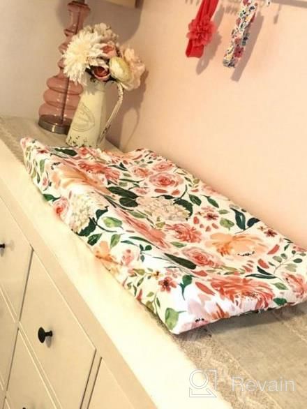 img 1 attached to Baby Floral Fitted Crib Sheet For Boy And Girl Toddler Bed Mattresses Fits Standard Crib Mattress 28X52" (Coral) review by Kevin Brianne