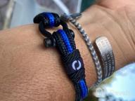 img 1 attached to Thin Blue Line Law Enforcement Bracelet - Perfect Gift for Police Officer review by Jason Peterson