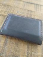 img 1 attached to Organize In Style: Handcrafted Minimalist Bifold Leather Credit Card Wallet review by Corey Katchem