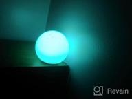 img 1 attached to Cordless LED RGB Sphere Lamp W/ Remote - 6" Color Changing Glow Ball Mood Light, IP67 Waterproof Hanging Ambience Decor For Party Exhibition Nursery Bedside review by Tim Thornton