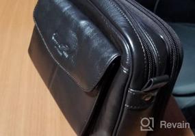 img 5 attached to Men's Genuine Leather Business Organizer Handbags for Wallets, Card Cases & Money Organizers