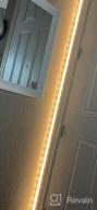 img 1 attached to Muzata 5 Pack 3.3Ft/1M LED Strip Channel With Hanging Wire, Spotless Frosted Diffuser Cover For Garages, Workshops Ceiling Light Daylight Wide Flush Mount Aluminum Profile Track U116 WW LS2 review by Bill Snyder