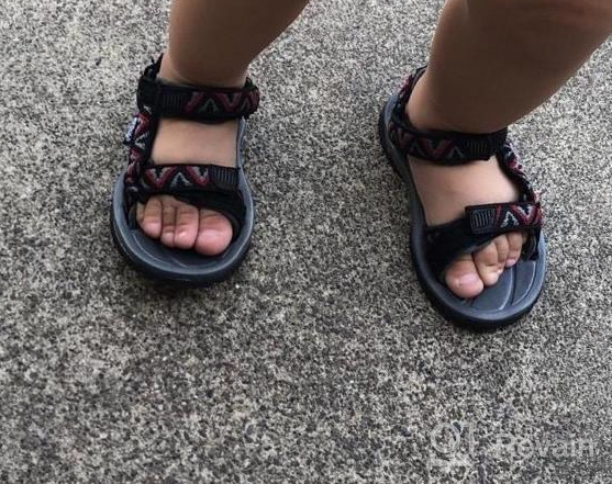 img 1 attached to Vibrant Orange Northside Seaview Sandal: Trendy Toddler Boys' Sandals for Endless Fun review by Andrew West