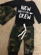 img 1 attached to 3 Piece Baby Boy Outfit Set - Long Sleeve Romper With Letter Print, Camouflage Pants, And Matching Hat review by Patrick Bacho