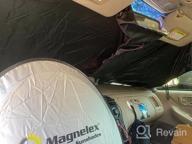 img 1 attached to Protect Your Jeep From Heat With Magnelex Windshield Sun Shade & Bonus Steering Wheel Sun Shade - 240T Reflective Fabric For Effective Sunlight Blockage And Foldable Design For Easy Storage review by Michael Ringgold