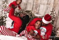 img 1 attached to 🎄 KikizYe Boys' Holiday Christmas Matching Sleeves Clothing review by Kari Barley