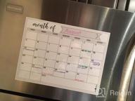 img 1 attached to Stay Organized With PlanOvation'S Magnetic Dry Erase Refrigerator Calendar – Monthly Planner Whiteboard review by Michael Shim