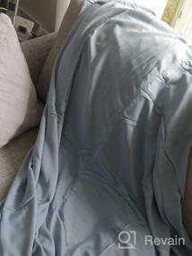 img 8 attached to Охлаждающее одеяло из дышащего бамбука от LUXEAR - идеально подходит для тех, кто спит в горячем состоянии, в ночное время и в любое время года. Ультрамягкий и легкий, с технологией Arc-Chill и Q-Max&gt;0.3.