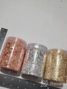 img 7 attached to 3 Bottles Audab Imitation Gold Foil For Resin, Nails, Painting, Crafts, Slime - 15 Grams/Bottle