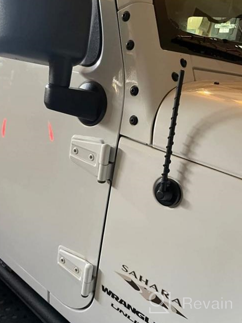 img 1 attached to VOFONO 16 Inch Antenna For Jeep Wrangler JK JL JKU JLU Gladiator JT 2007-2023, Jeep Wrangler Gladiator Accessories review by James Ssims