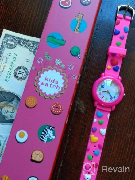 img 1 attached to Jewtme Cute Toddler Children Kids Watches Ages 3-8 - Analog Time Teacher 3D Silicone Band Cartoon Watch for Little Girls Boys review by Michael Hawkins