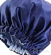 img 1 attached to Ultimate Sleep Protection: Satin And Silk Bonnets For Women With Natural Hair review by Charles Mathews