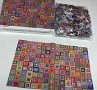 img 1 attached to Bgraamiens Puzzle-Retro Art Squares-1000 Pieces Creative Colorful Squares Hard Puzzle Color Challenge Jigsaw Puzzle review by Mike Kies