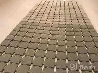 img 1 attached to Secure Your Shower With Extra Long Non-Slip Bath Mat - 34 X 15.4 Inch - Gradient Gray review by Andrea Joint