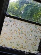 img 1 attached to Transform Your Space With Non-Adhesive Stained Glass Privacy Window Film review by Junior Andreano