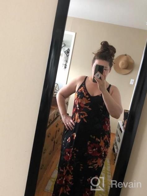 img 1 attached to Stylish And Comfy Women'S Long Cami Maxi Dress With Pockets For Summer Beach Cover Up By GRECERELLE review by Nicole Hunter