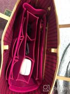 img 1 attached to 🌸 LV Neverfull MM Luxury Purse Organizer Insert Bag Shaper Liner Divider, Peony - AlgorithmBags Design review by James Turpin