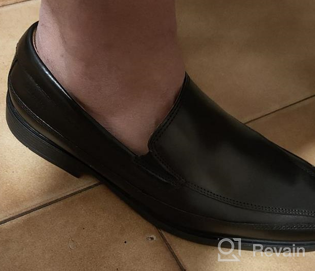 img 1 attached to 👞 Black Leather Men's Loafers by Clarks - Slip-On Men's Shoes review by Dezz Watson