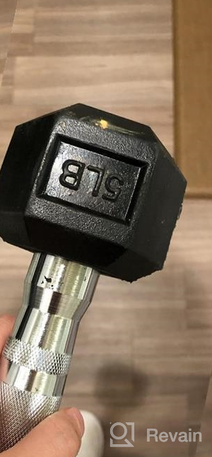 img 1 attached to Get Fit With RitFit Rubber Encased Hex Dumbbell Sets - Upgrade Your Home Gym Today! review by Michael Daniels