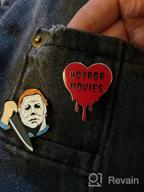 img 1 attached to 🎃 Halloween Jewelry - CENWA Halloween Brooch Pin Inspired by Halloween Movie, The Night He Came Home review by Cori Nance