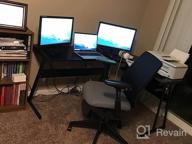 img 1 attached to Modern L-Shaped Gaming Desk With Keyboard Tray And CPU Stand For Small Home Office Spaces - Reversible Black Corner Desk (44X58) review by Lamar Hopkins