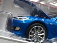 img 1 attached to 1:24 Model X Diecasts Pull Back Car Model With Lights And Music, Big Car Toy Gifts For Car Fans Blue review by Melody Kershaw