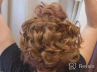 img 1 attached to Transform Your Look With SWACC'S Dark Brown Curly Hair Bun Extension - Easy Stretch Combs Clip-In Ponytail Hairpiece review by Lisa Lord