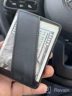 img 1 attached to Andar Minimalist Leather Wallet with Pocket for Essential Carry review by Scott Pentapati