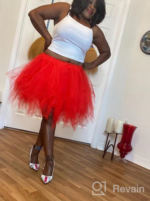 img 1 attached to Vintage Tulle Ballet Bubble Dance Party Costume Adult Skirts - Gardenwed Christmas Tutu Skirt For Women With Optimal SEO review by Bob Kussmaul