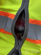 img 1 attached to High-Visibility Safety Vest W/ Pockets, Mic Tab, Reflective Strips, Zipper & Meets ANSI/ISEA Standards - SHORFUNE review by Tim Ross
