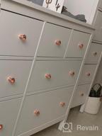 картинка 1 прикреплена к отзыву Сверкающий набор из 20 ручек для шкафов из хрусталя 30 мм, элегантная ромбовидная форма из розового золота для шкафов, ванных комнат, дверей и ящиков шкафов и шкафов от Nick Esquibel