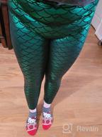 img 1 attached to Shine This Halloween With Alaroo'S Fish Scale Mermaid Leggings In S-4XL – Perfect For Women'S Pants! review by Kyle Smernes