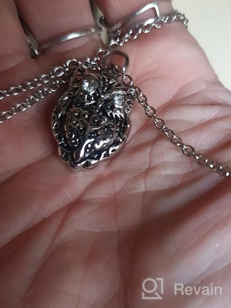 img 1 attached to 🦉 Night Owl Animal Urn Necklace for Ashes - Elegant Memorial Keepsake Pendant for Cremation review by Timothy Kiley