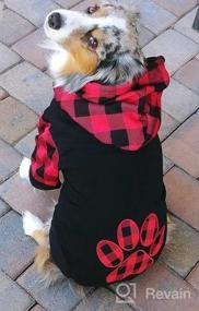 img 7 attached to Christmas Patterns Printed Dog Hoodie Pet Puppy Sweatshirt Clothes Red Extra Small