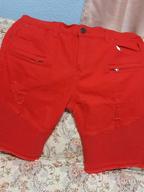 img 1 attached to Men'S Slim Fit Denim Shorts With Ripped And Distressed Detailing And Holes review by Donald Phi