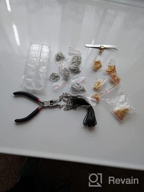 img 1 attached to 1314pcs Open Jump Rings and Lobster Clasps Jewelry Repair Kit with Jewelry Making Accessories - Gold and Silver | EuTengHao Jewelry Making Supplies for Necklace Repair and Jewelry Finding review by Gary Flick