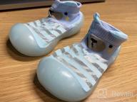 img 1 attached to 👶 First-Walking Training Shoes for Baby Boys and Girls: Non-Skid Rubber Sole, Indoor/Outdoor Slipper Floor Sneakers with Soft Fur Inner and Breathable Design - One Pair review by Don Leblanc