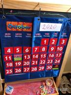 img 1 attached to Organize Your Days With Our Black Calendar Pocket Chart - Includes 104 Cards And 3 Hooks! review by David Lusk