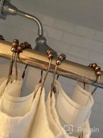 img 8 attached to Chrome Shower Curtain Rings - Set Of 12 Rust-Resistant Metal Hooks For Bathroom Shower Rods And Hangers, Rolling Shower Curtain Clips For Improved Durability