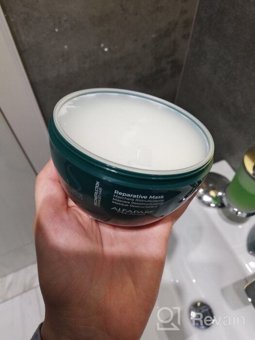 img 3 attached to 🛡️ Alfaparf Milano Semi Di Lino Reconstruction Mask: Sulfate-Free, Color-Safe, Paraben & Paraffin Free - Professional Salon Quality for Damaged Hair review by Chiyo Ogawa ᠌