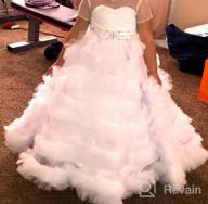 img 1 attached to Carat Girls' Clothing: Stunning V-Back Tulle Gowns review by Jaime Bustamante