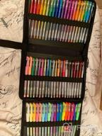 img 1 attached to Complete Set Of 120 Artist Gel Pens With 28 Glitter, 12 Metallic, 11 Pastel And 9 Neon Colors, Including 60 Refills And Coloring Book For Effortless Artwork Creation review by Icehot Cleversley