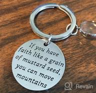 img 1 attached to 🔑 FAADBUK Mustard Seed Keychain: A Powerful Symbol of Faith and a Meaningful Gift review by John Reese