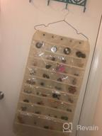 img 1 attached to Organize Your Jewelry With The Caroeas Dual-Sided Hanging Closet Organizer: Dust-Proof, Foldable, And Multifunctional review by Lisa Adams