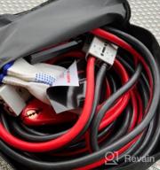 img 1 attached to AUTOGEN Jumper Cables Heavy Duty 1 Gauge 1GA 30 FT With Quick Connect Plugs Travel Bag For Truck SUV Car review by Matt Eason